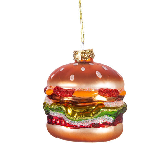 Big Fat Burger Shaped Bauble