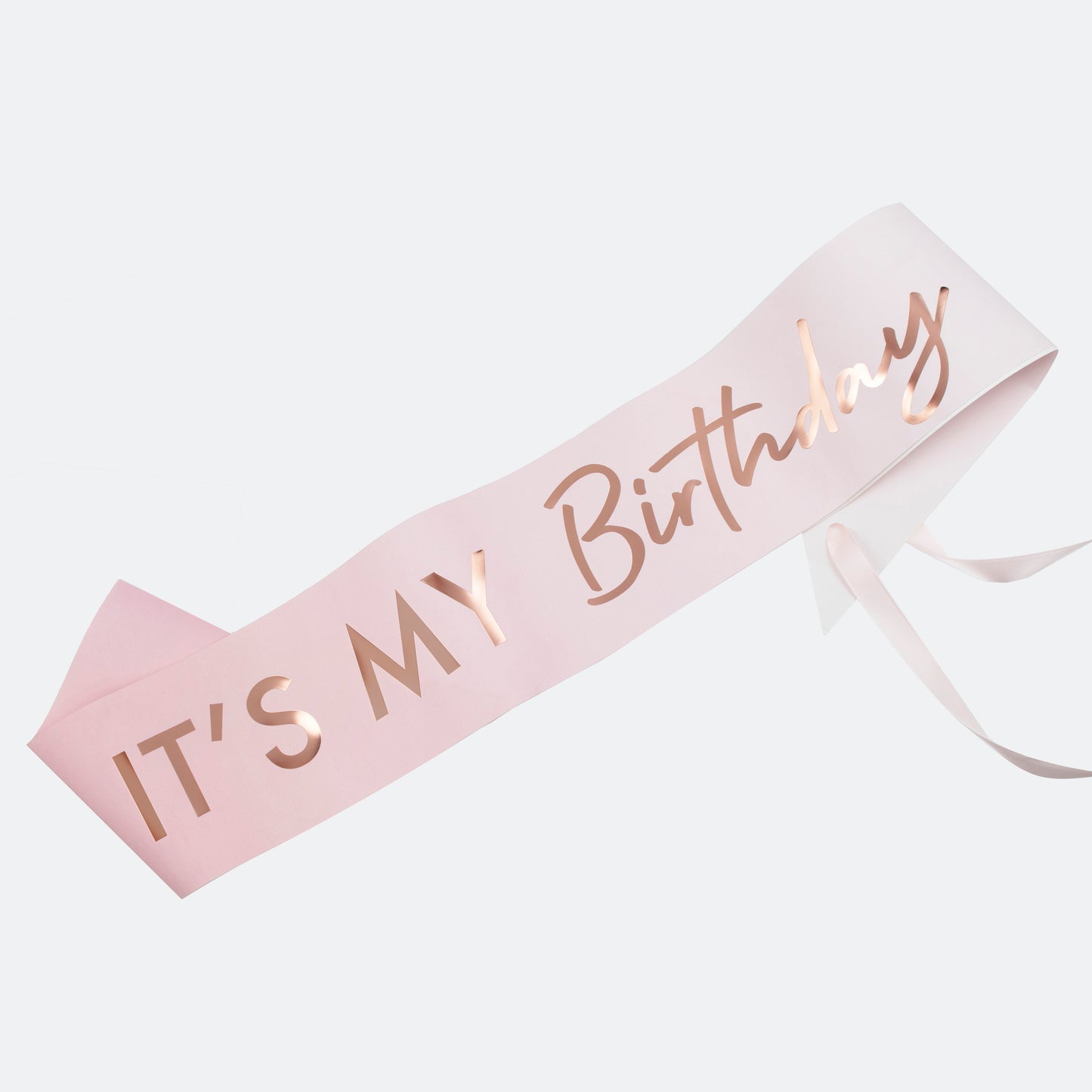 Its My Birthday Pink Ombre Rose Gold Birthday Sash