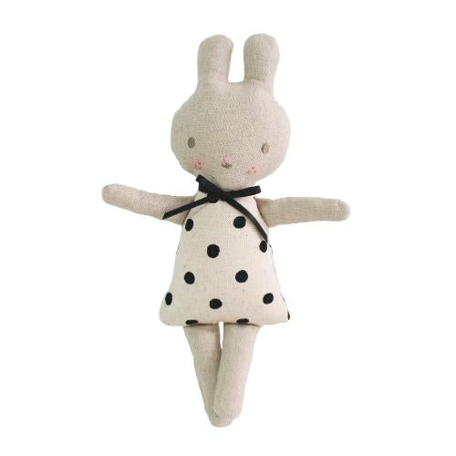 Linen Bonnie Bunny - Black Spot