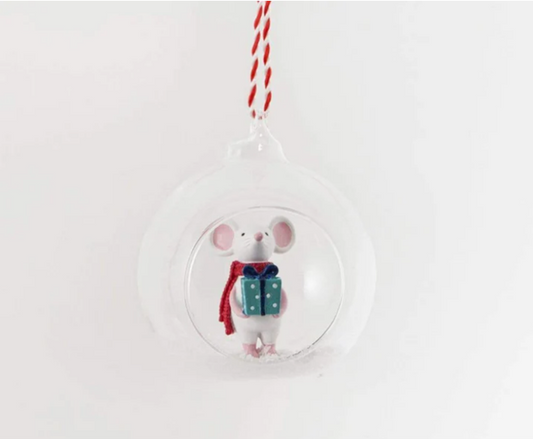 Christmas Gifting Mouse Open Bauble - SASS & BELLE