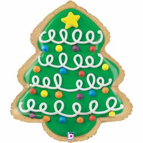 CHRISMAS TREE COOKIE FOIL BALLOON