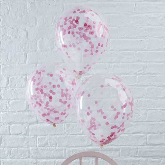 PINK CONFETTI BALLOONS