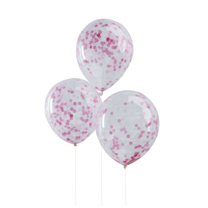 PINK CONFETTI BALLOONS