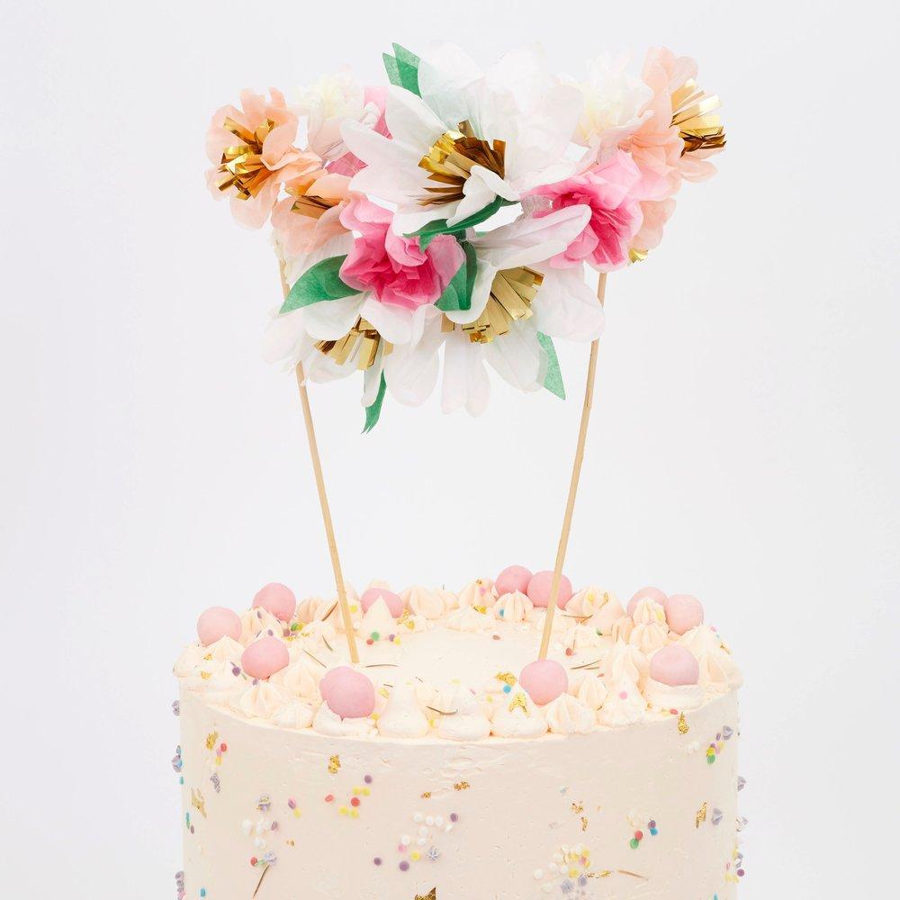 Paper Flower Cake Topper