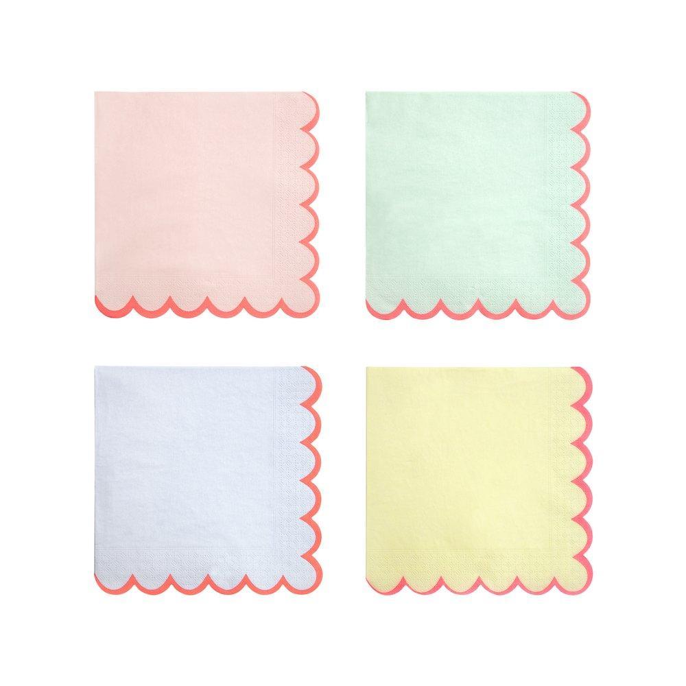 Pastel Neon Edge Large Napkins