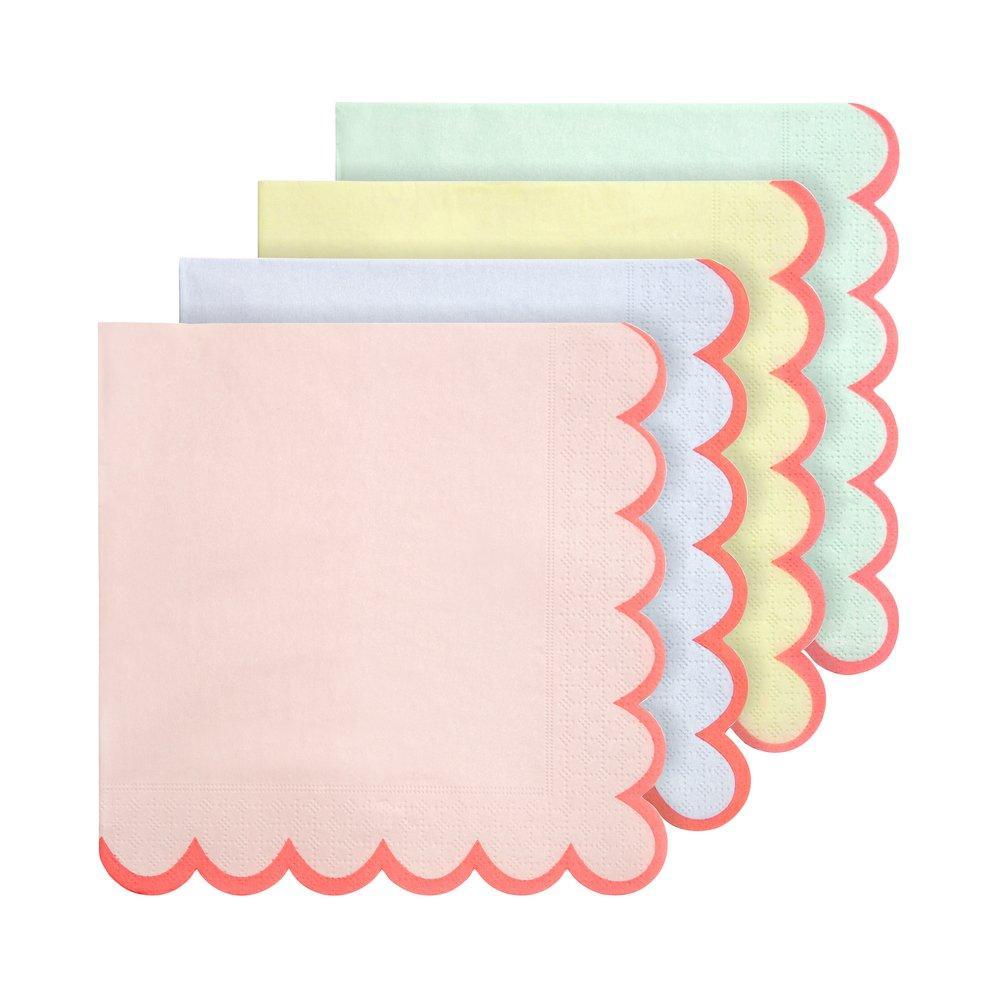 Pastel Neon Edge Large Napkins