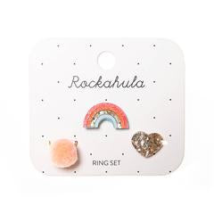 RAINBOW BRIGHT RING SET