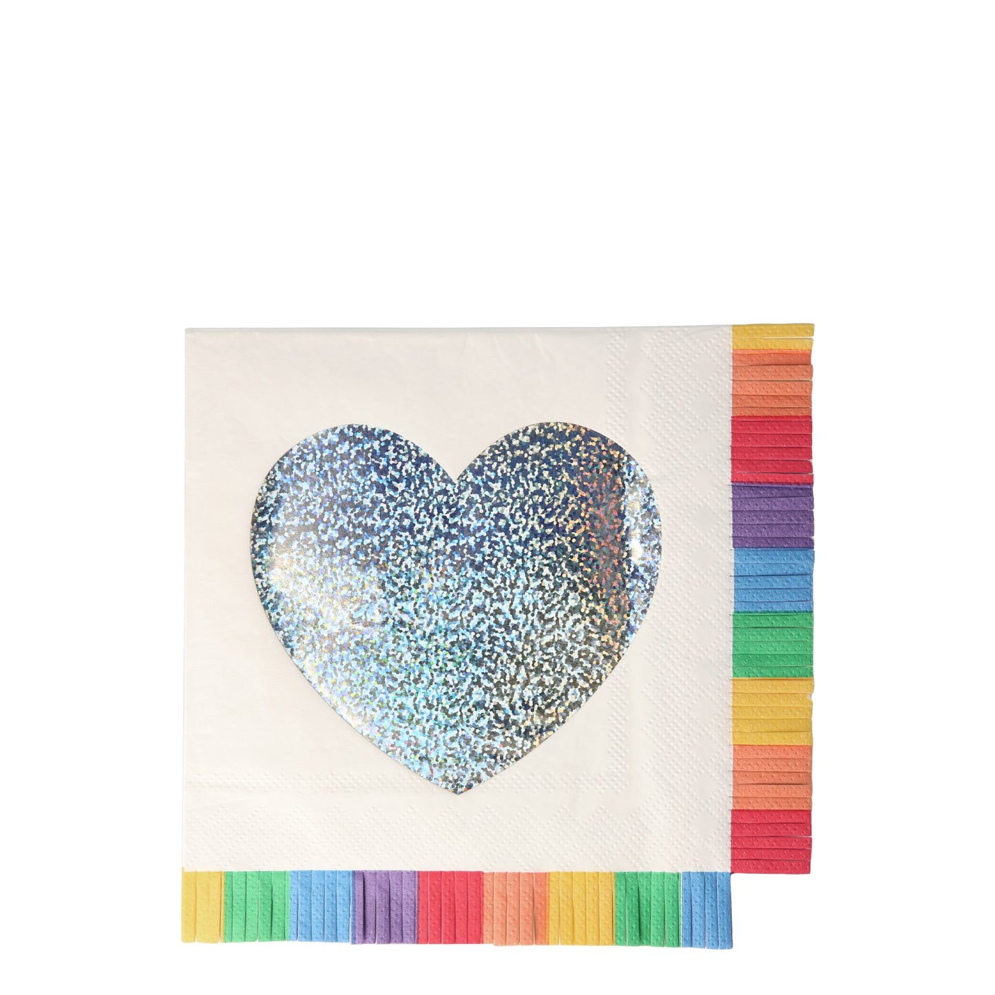 Rainbow fringe napkins