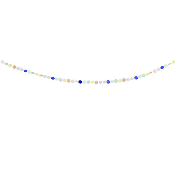 Rainbow confetti garland