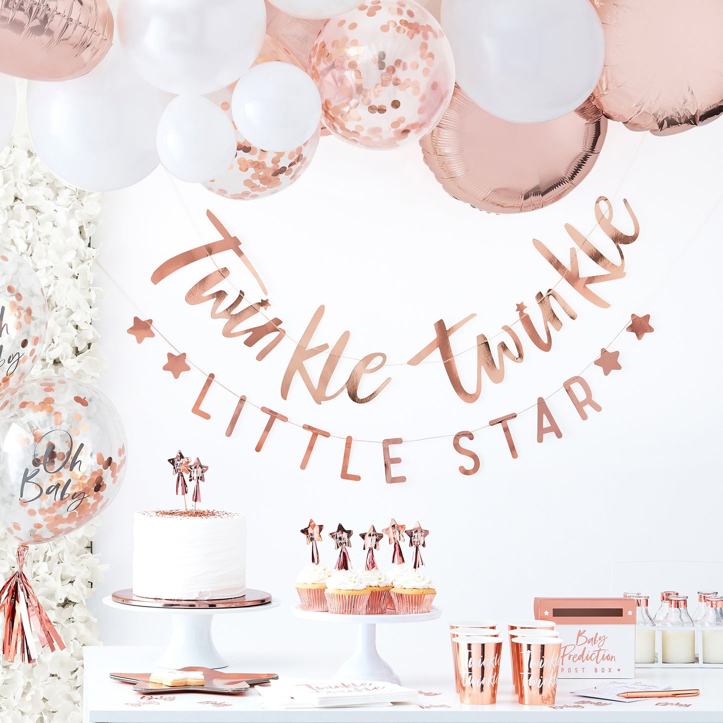 Rose Gold Foiled Milestone Cards - Twinkle Twinkle