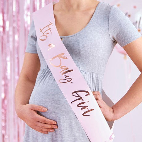 It's a Girl Baby Shower Sash