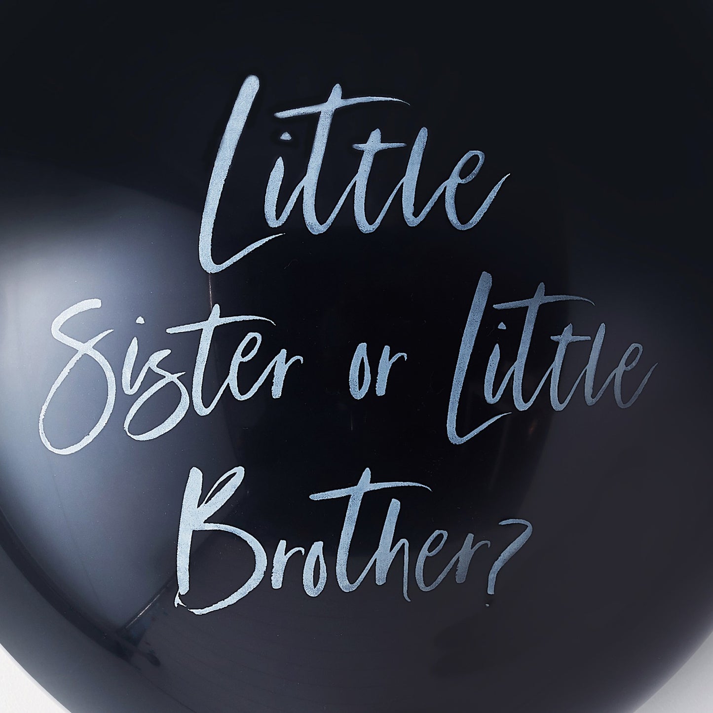 Gender Reveal Little Brother or Sister Balloon