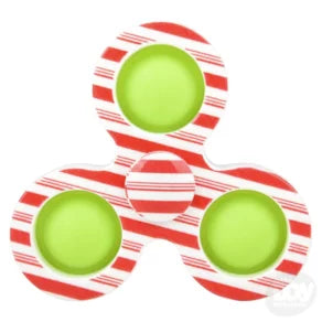 Candy Cane Holiday Poppers Spinner