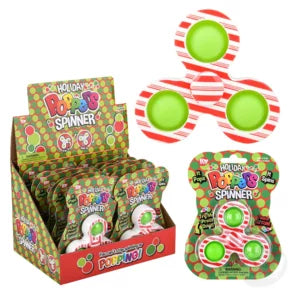 Candy Cane Holiday Poppers Spinner