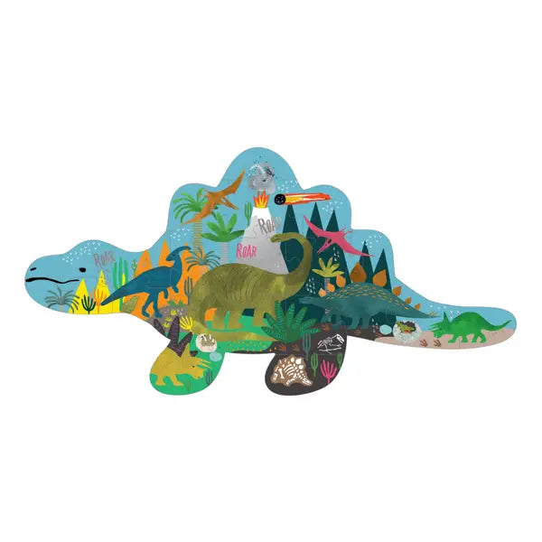 Dino 20pc "Dinosaur" Shaped Jigsaw with Shaped Box