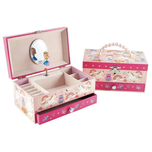 Rainbow Woodland jewelry Box - Music: Over the Rainbow)