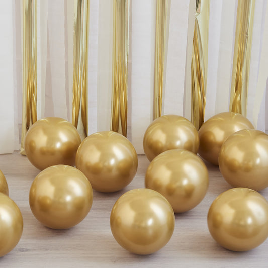 Gold Chrome Balloon Mosaic Balloon Pack