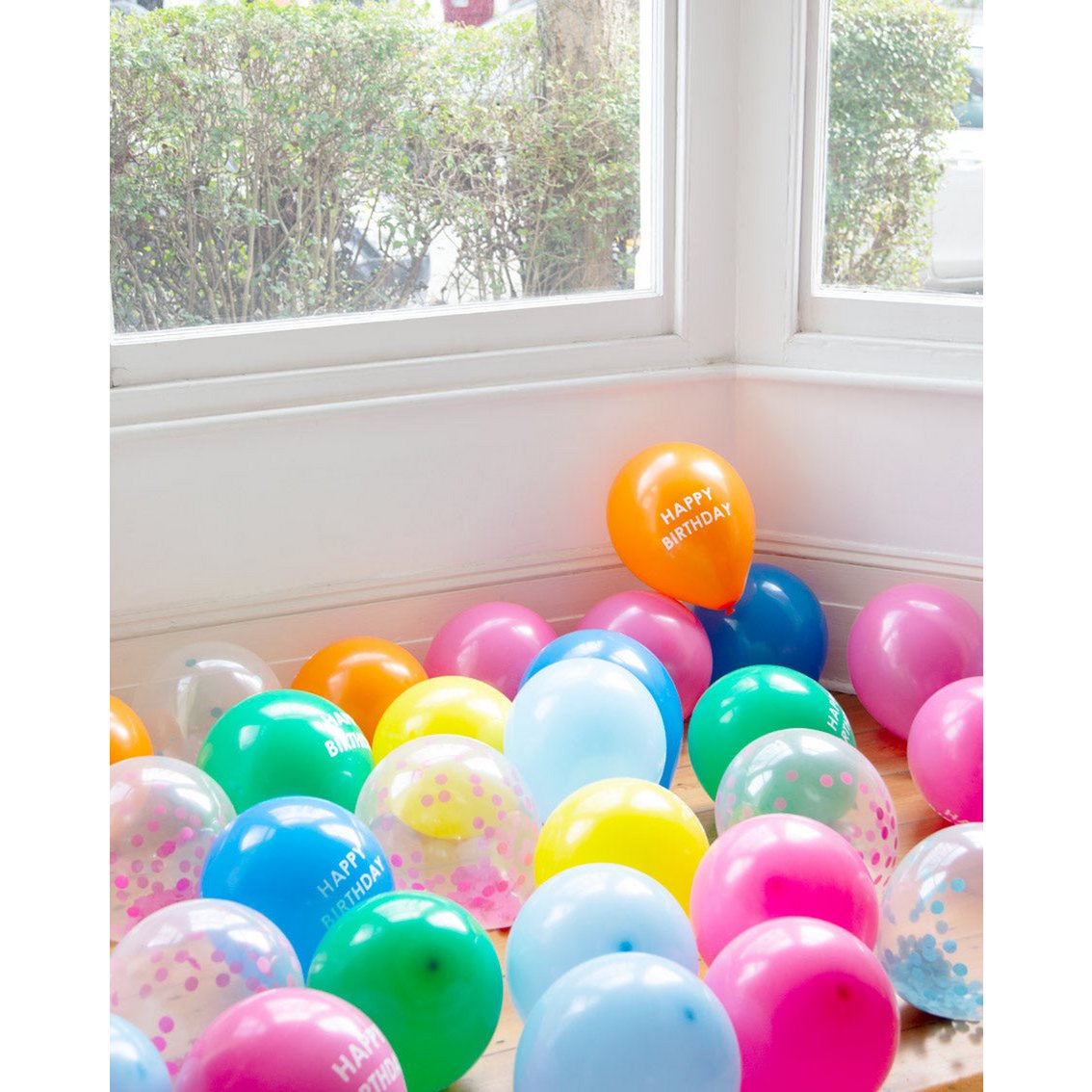 Rainbow Happy Birthday Balloons