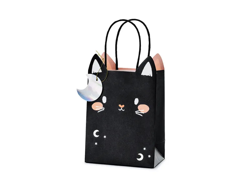 Sacs cadeaux chat noir