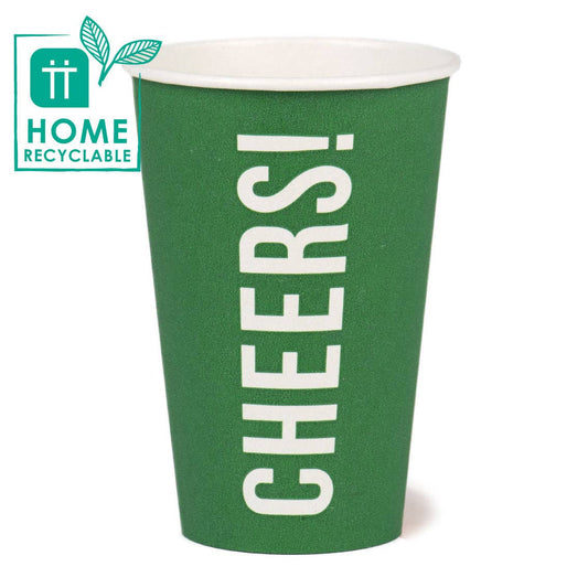 Talking Tables - Eco-Friendly Large Green Cups - 8 Pack