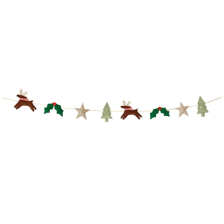 Festive Icon Felt Garland