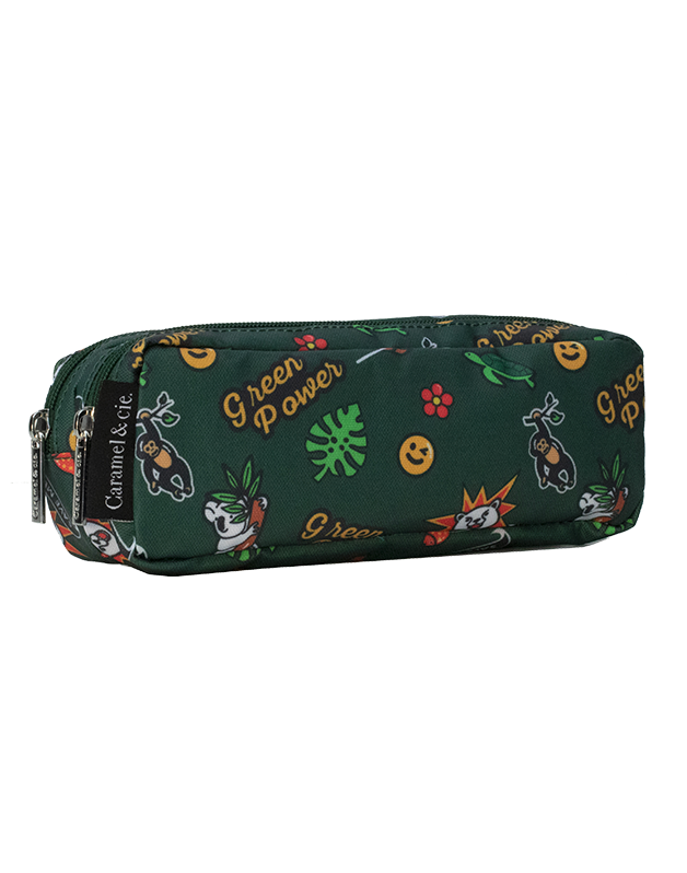 Double Pencil Case Green Power