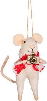 Photographer Mouse Felt Decoration