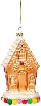 Gingerbread House Shaped Bauble