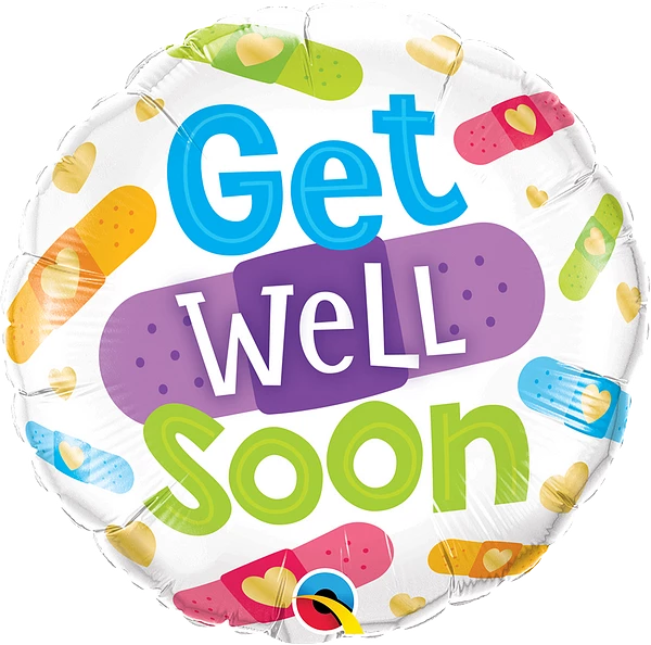 Get Well Soon Bandages Foil Balloon