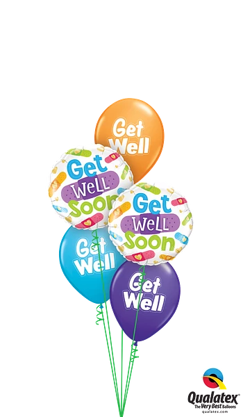 Get Well Soon Bandages Foil Balloon