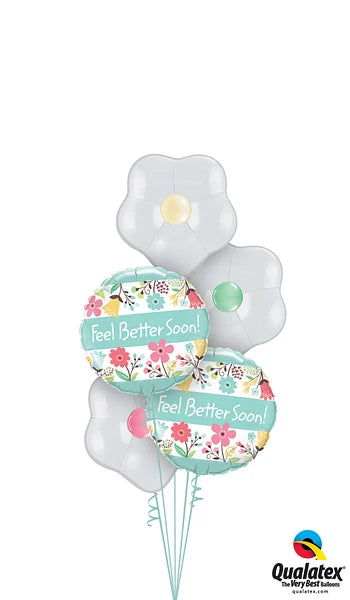 Feel Better Soon! Floral Foil Balloon