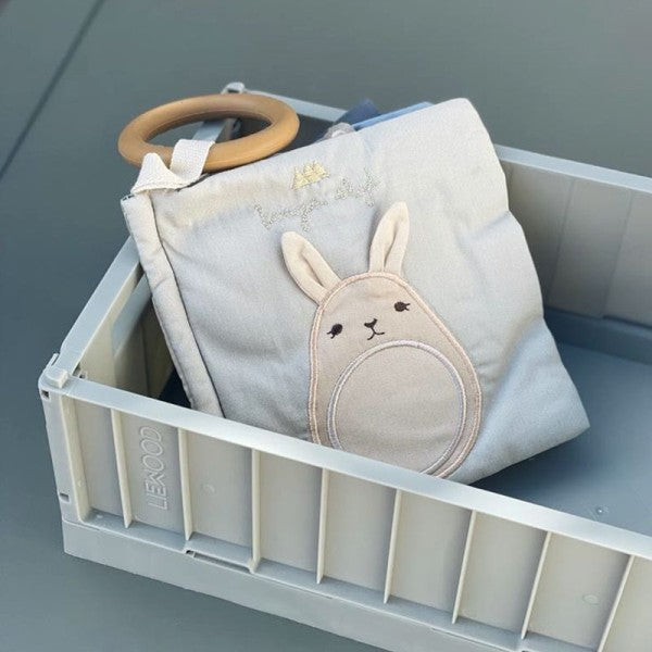 Fabric book bunny - multi