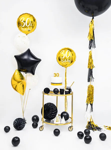 Foil Balloon 30th Birthday gold