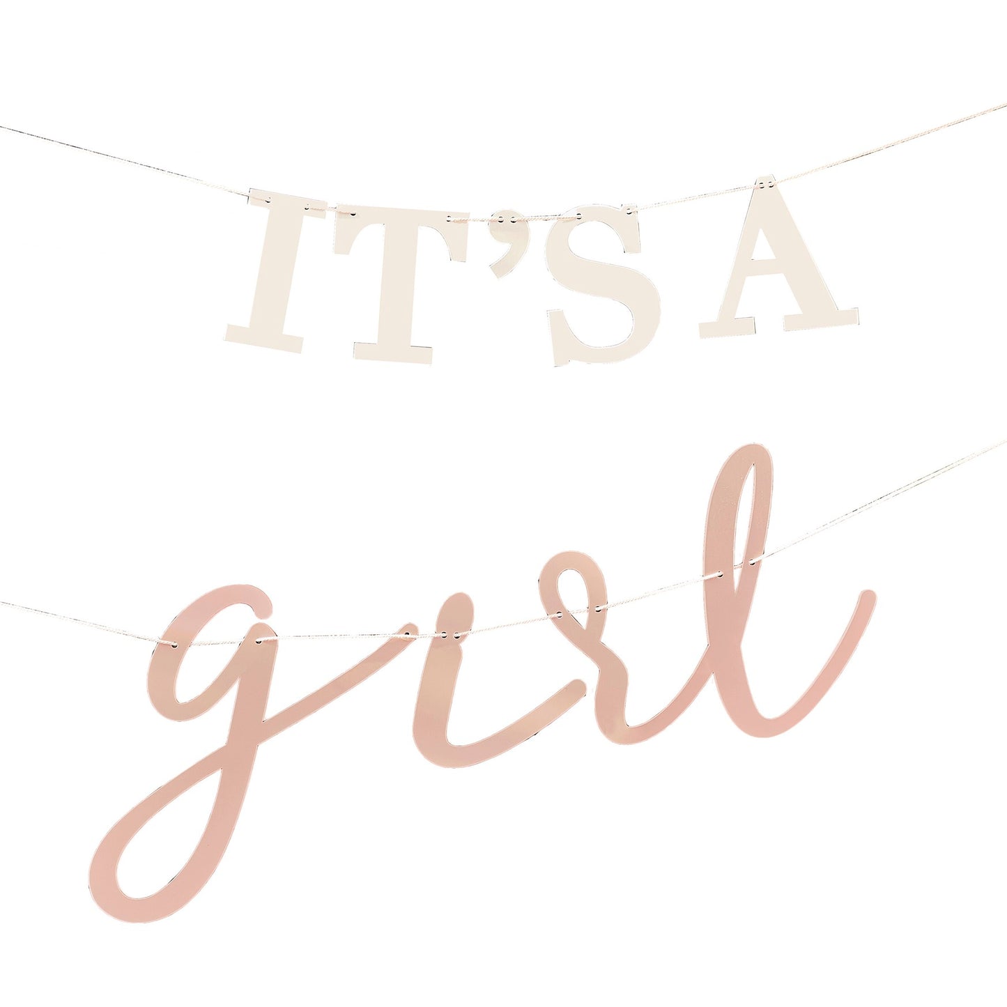 It's a Girl Baby Shower Bunting