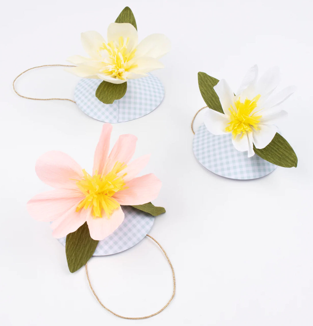 Paper Flower Hats (x 6)