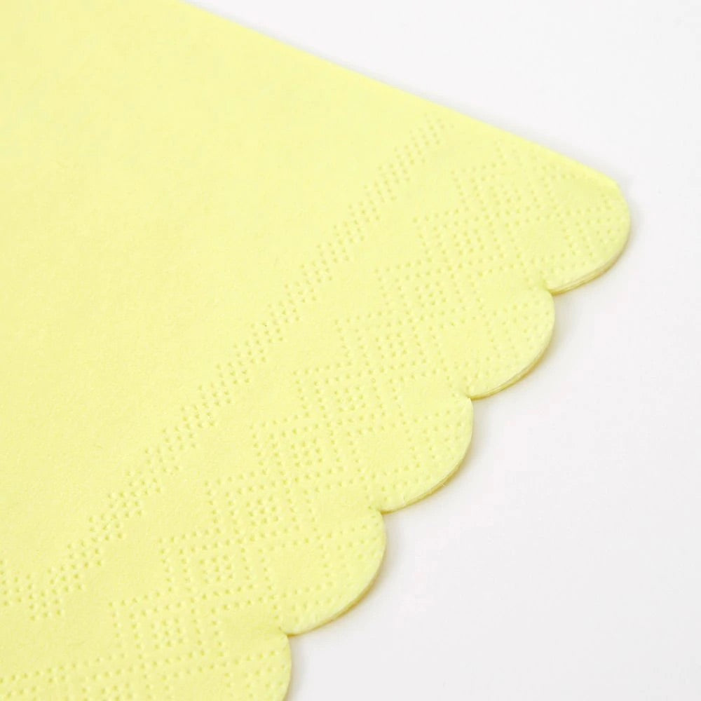 Pale Yellow Small Napkins (set of 20)