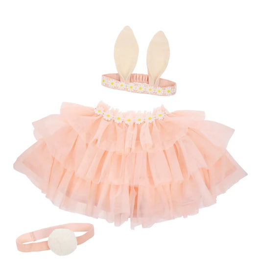 Costume de lapin en tulle pêche