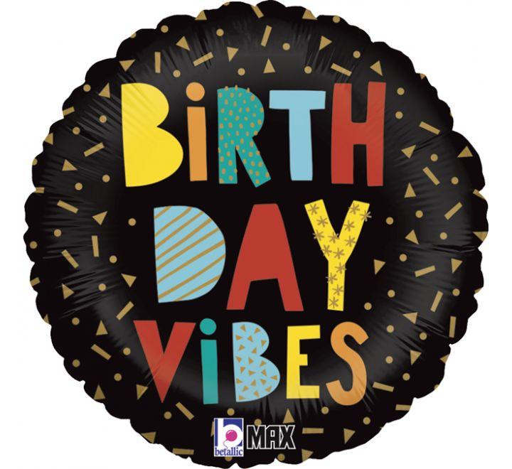 18IN BIRTHDAY VIBES FOIL BALLOON