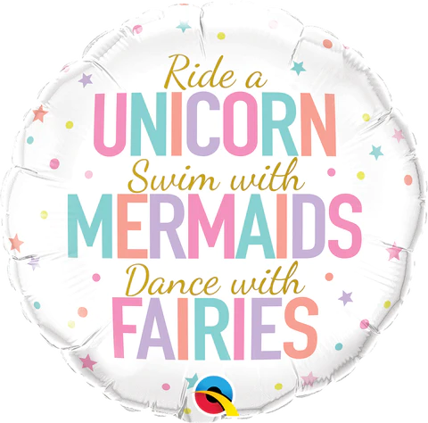 Foil Balloon Unicorn/Mermaids/Fairies