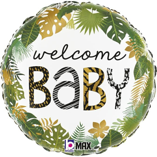 Betallic Folienballon Jungle Welcome Baby