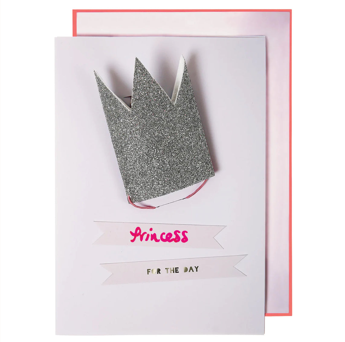 Glitter Princess Crown Birthday Card