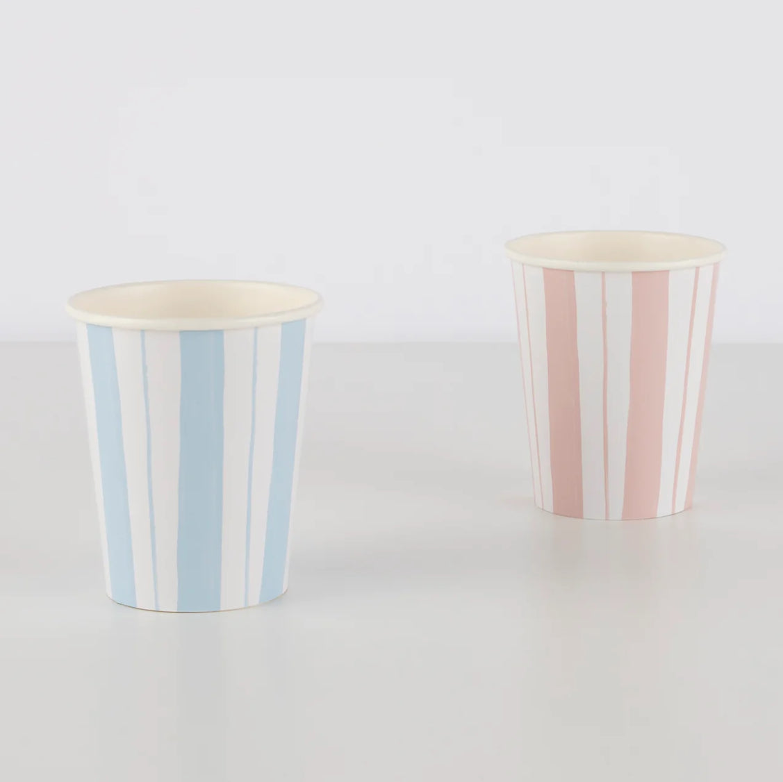 Ticking Stripe Cups (x 8)