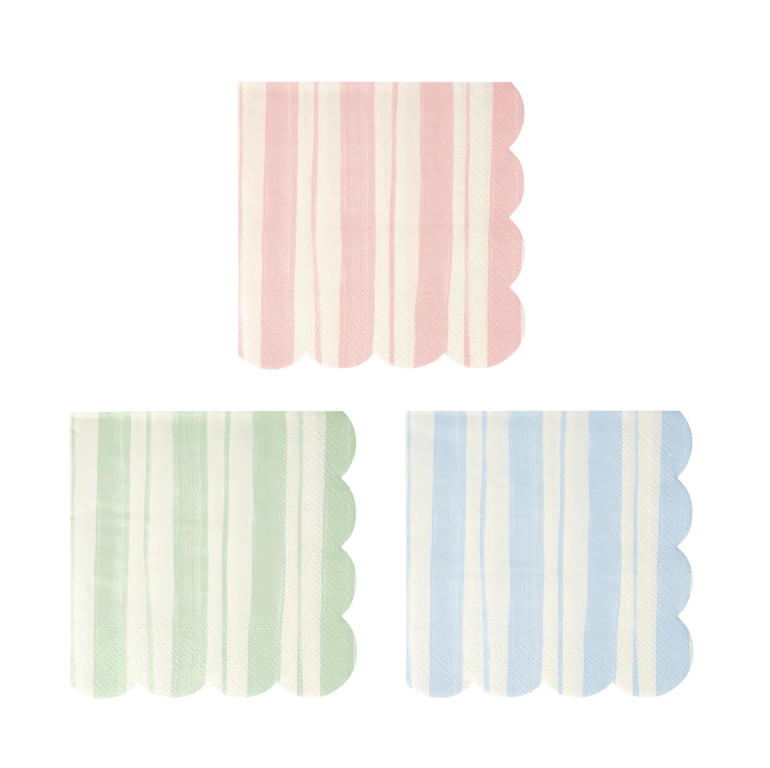 Ticking Stripe Small Napkins (x 16)