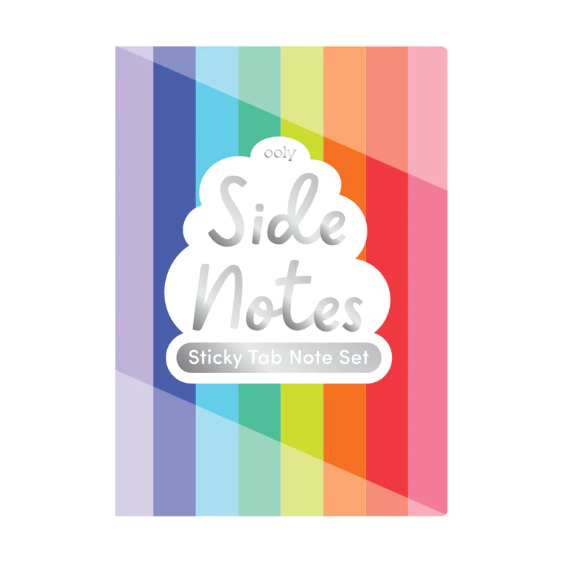 side notes sticky tab note pad - color write