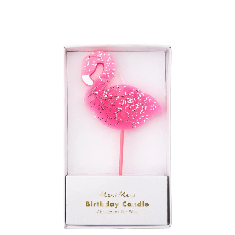 Large Flamingo Candle Meri Meri