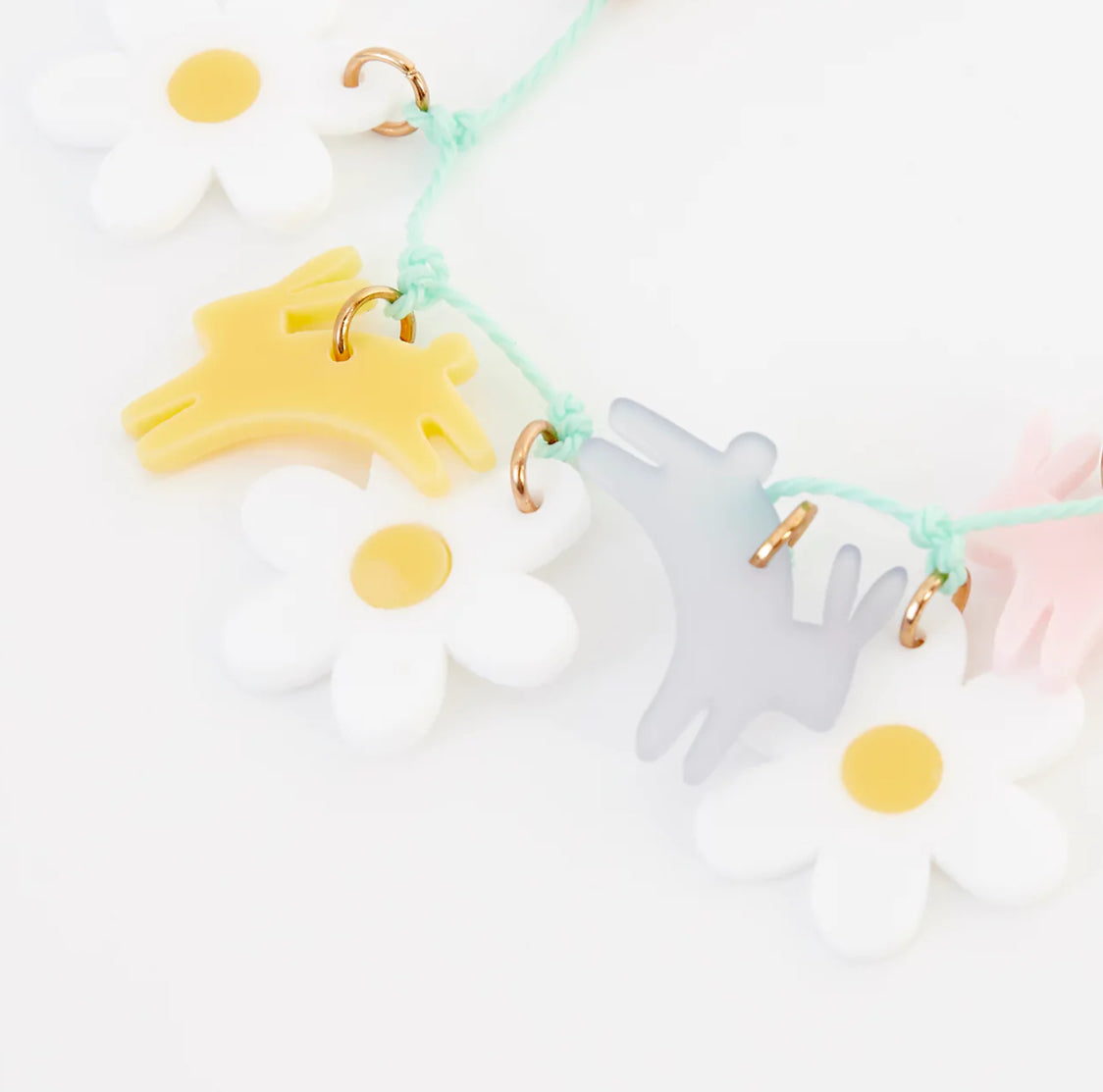 Bracelet lapin et marguerite