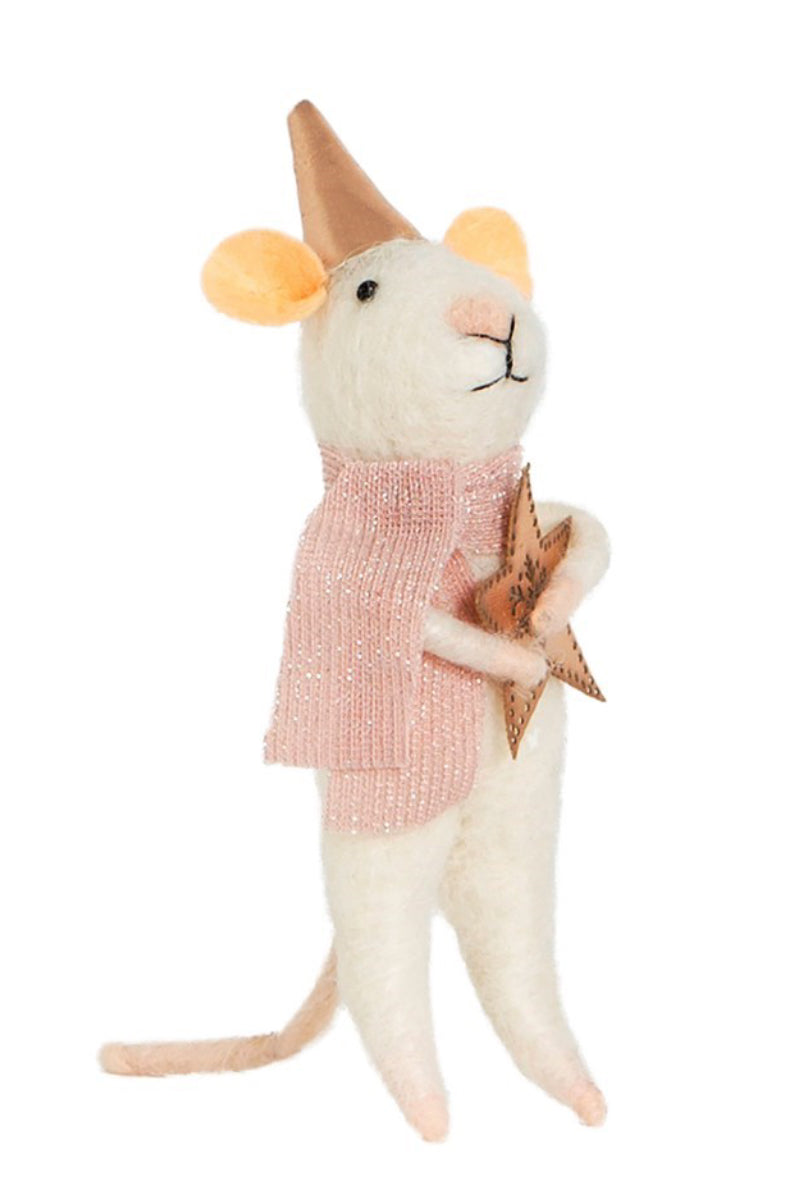 Star Mouse Felt Decoration Assorted - SASS & BELLE