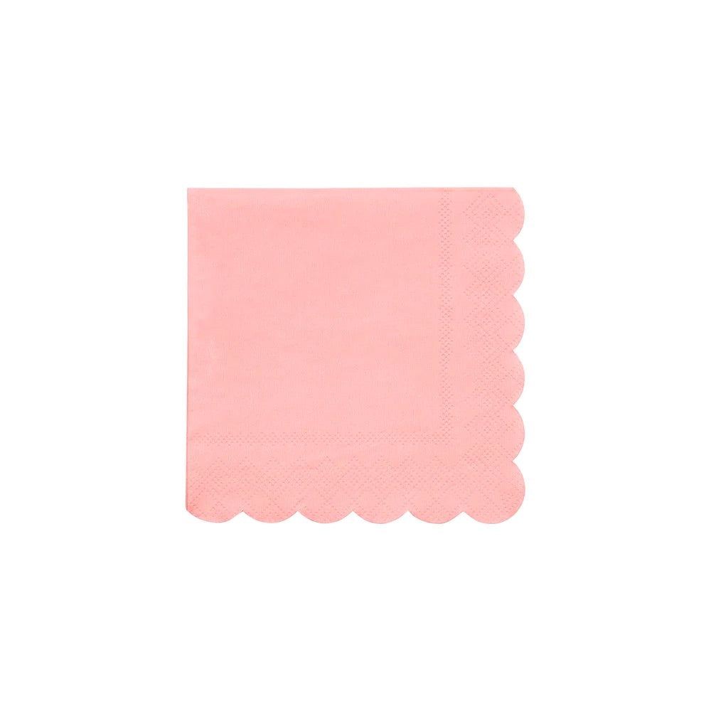 Neon Coral Small Napkins (set of 20)