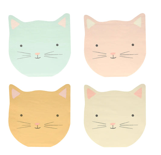 Cute Kitten Napkins (x 16)