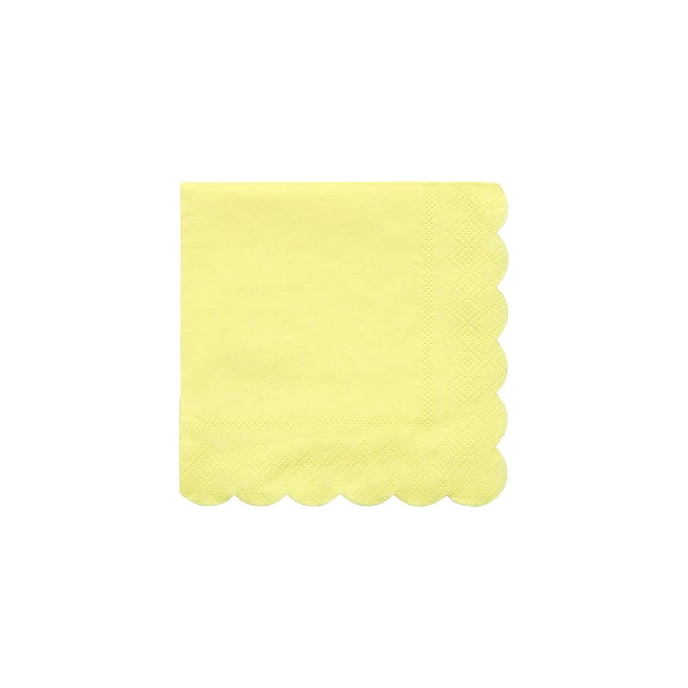 Pale Yellow Small Napkins (set of 20)